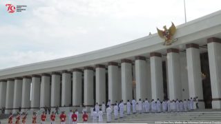 Duplikat Bendera Pusaka dan Teks Proklamasi di Kirim ke  IKN Untuk HUT ke-79 RII